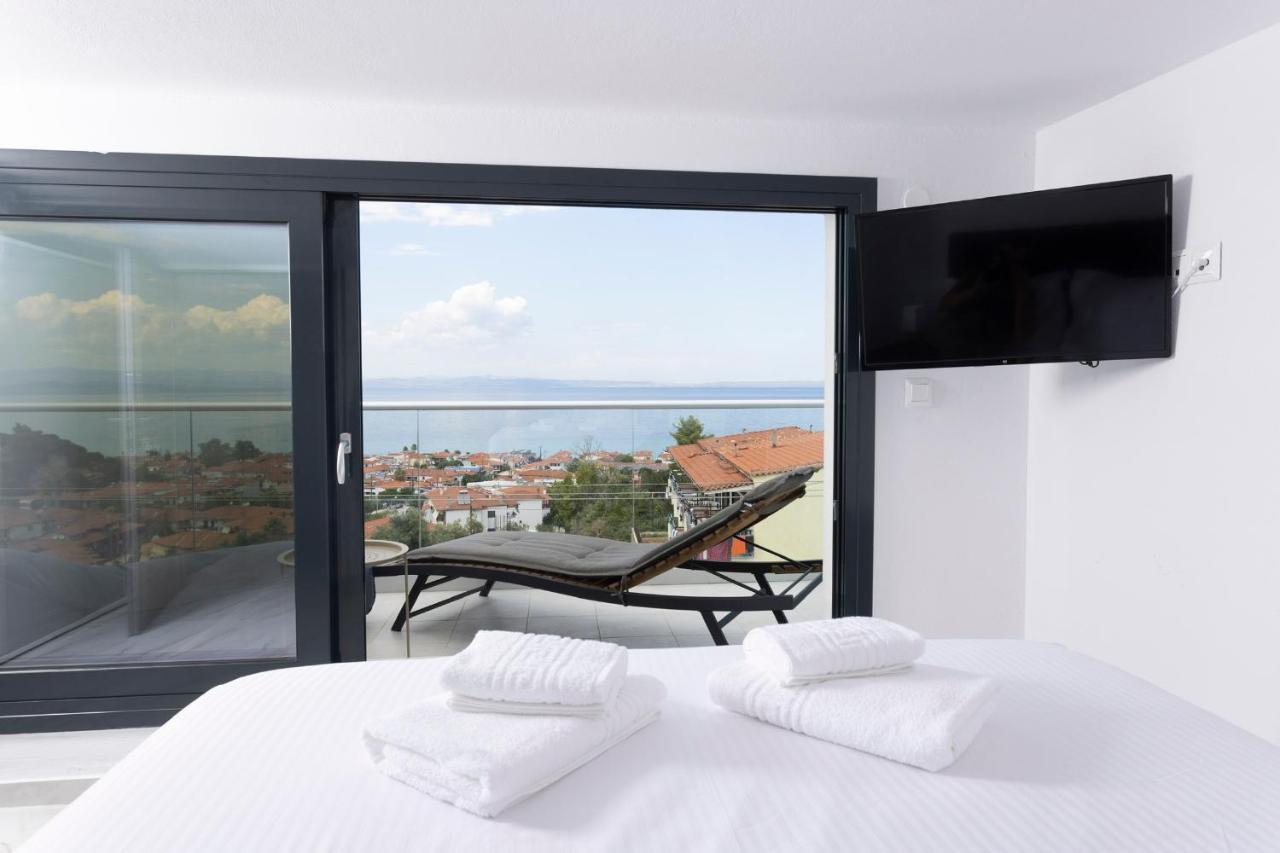 The Sea View Daire Polychrono Dış mekan fotoğraf